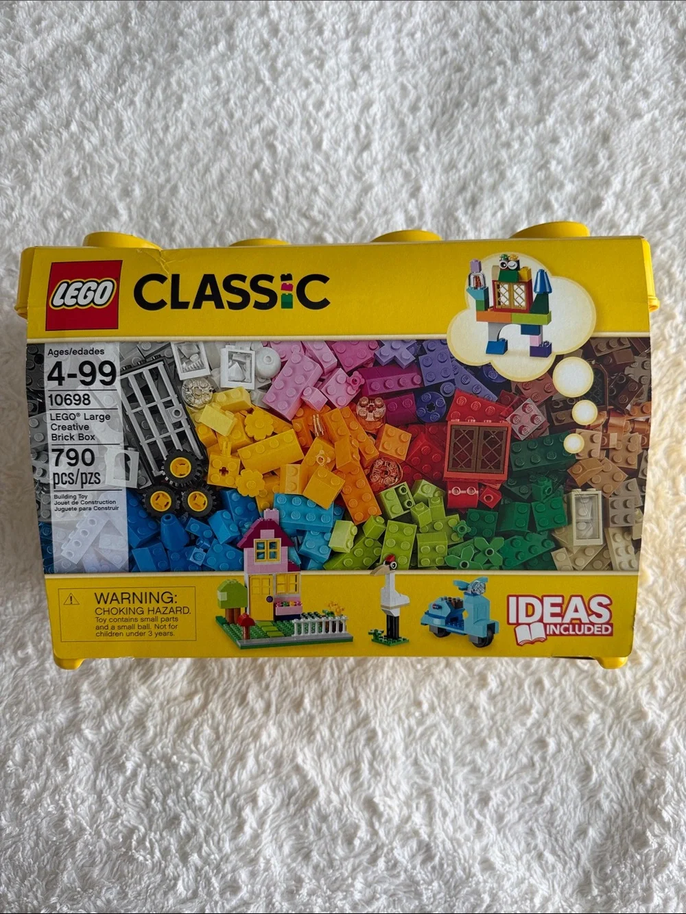 Lego Classic 10698 Large Creative Brick Box 790 pieces age 4-99 yellow NEW